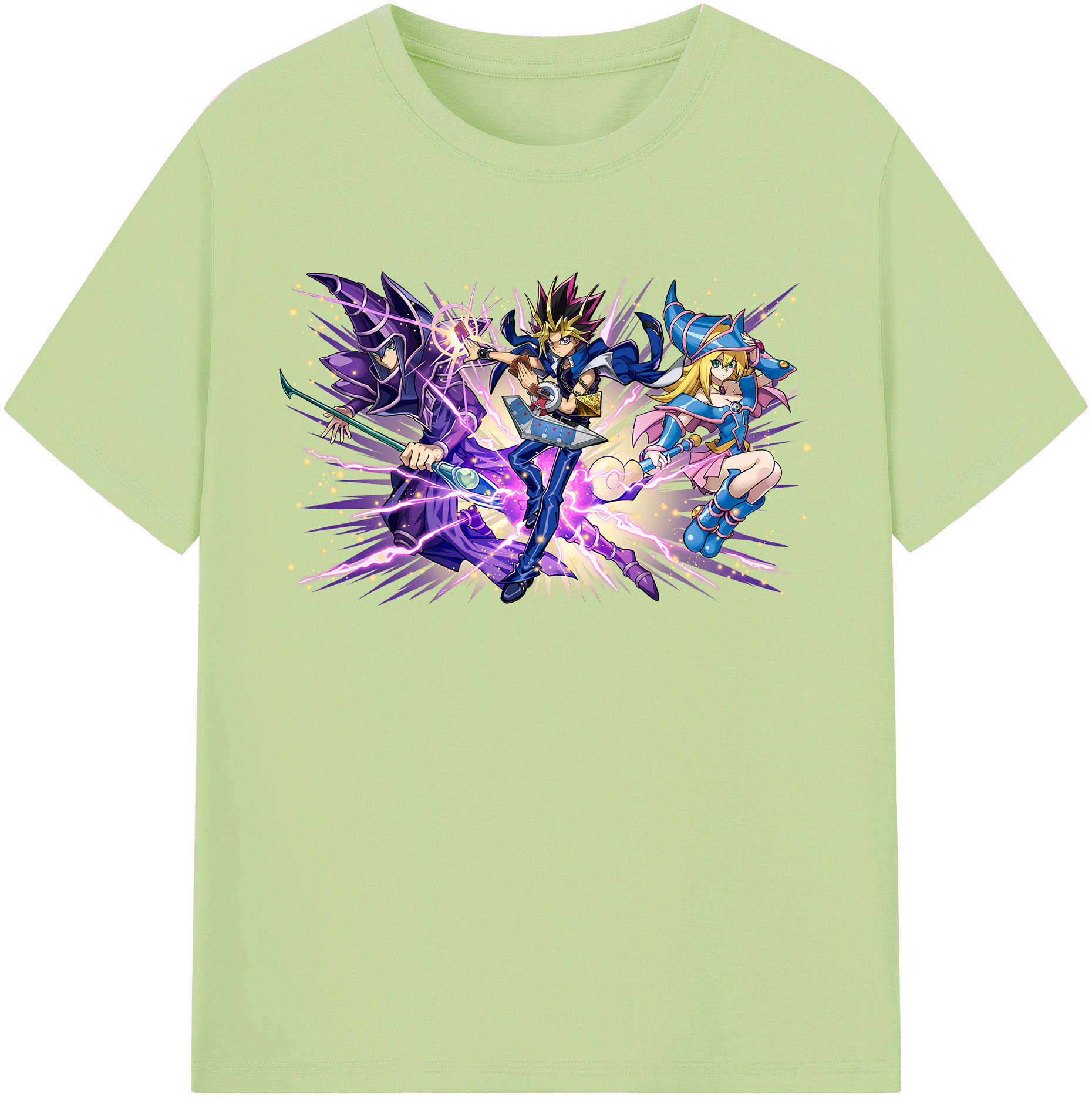 （画像用） 遊☆戯☆王 Yu-Gi-Oh! 綿100％半袖Tシャツ（フロントプリント）
